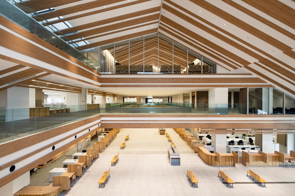 ishigaki city hall by kengo kuma and associates