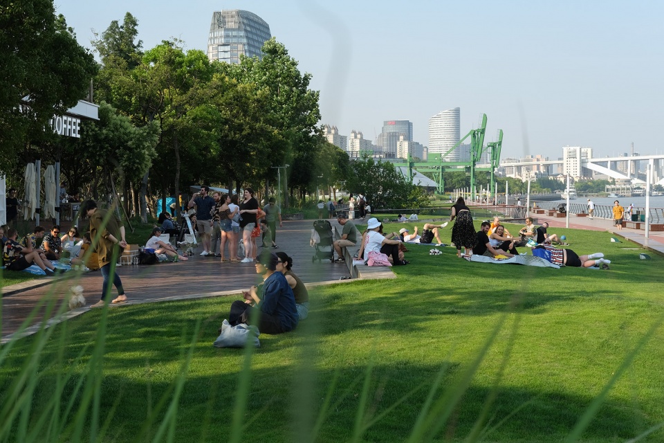 west bund waterfront public realm shanghai china by hassell