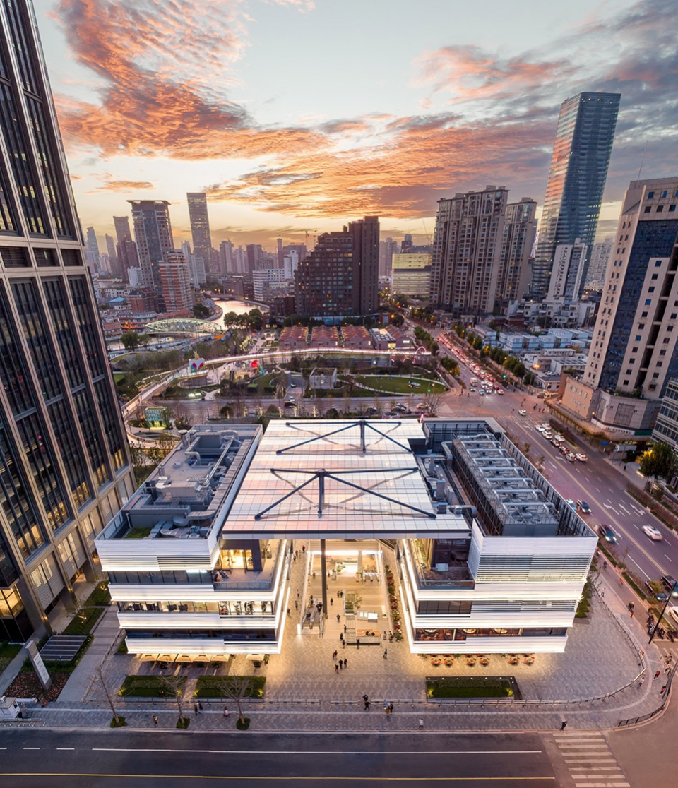 commercial podium shanghai suhe mixc world by kokaistudios