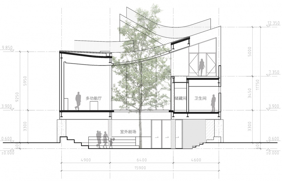 bache community center china by dedang design