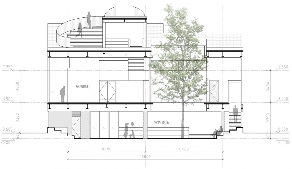 bache community center china by dedang design