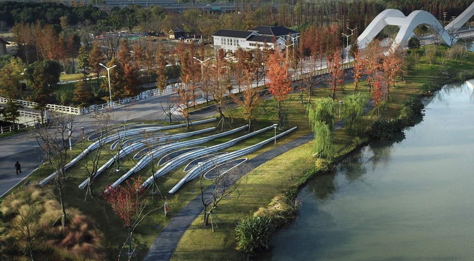 the east bank waterfront space transformation of canal sanwan scenic spot by ged design