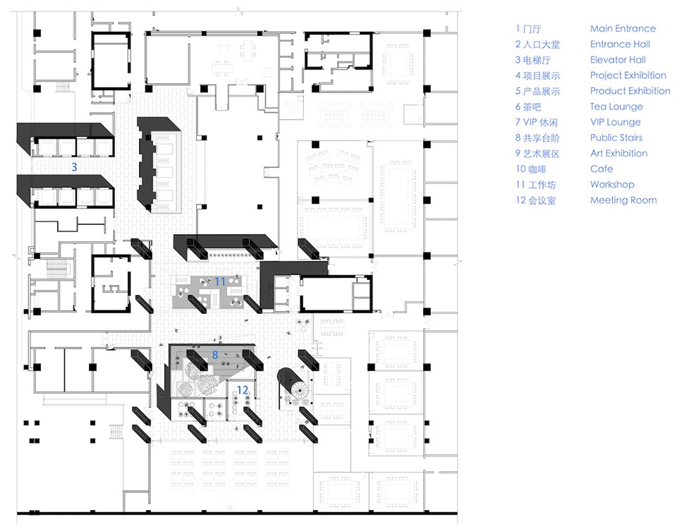 Public Space of Goertek Global R and D Headquarters MAT Office