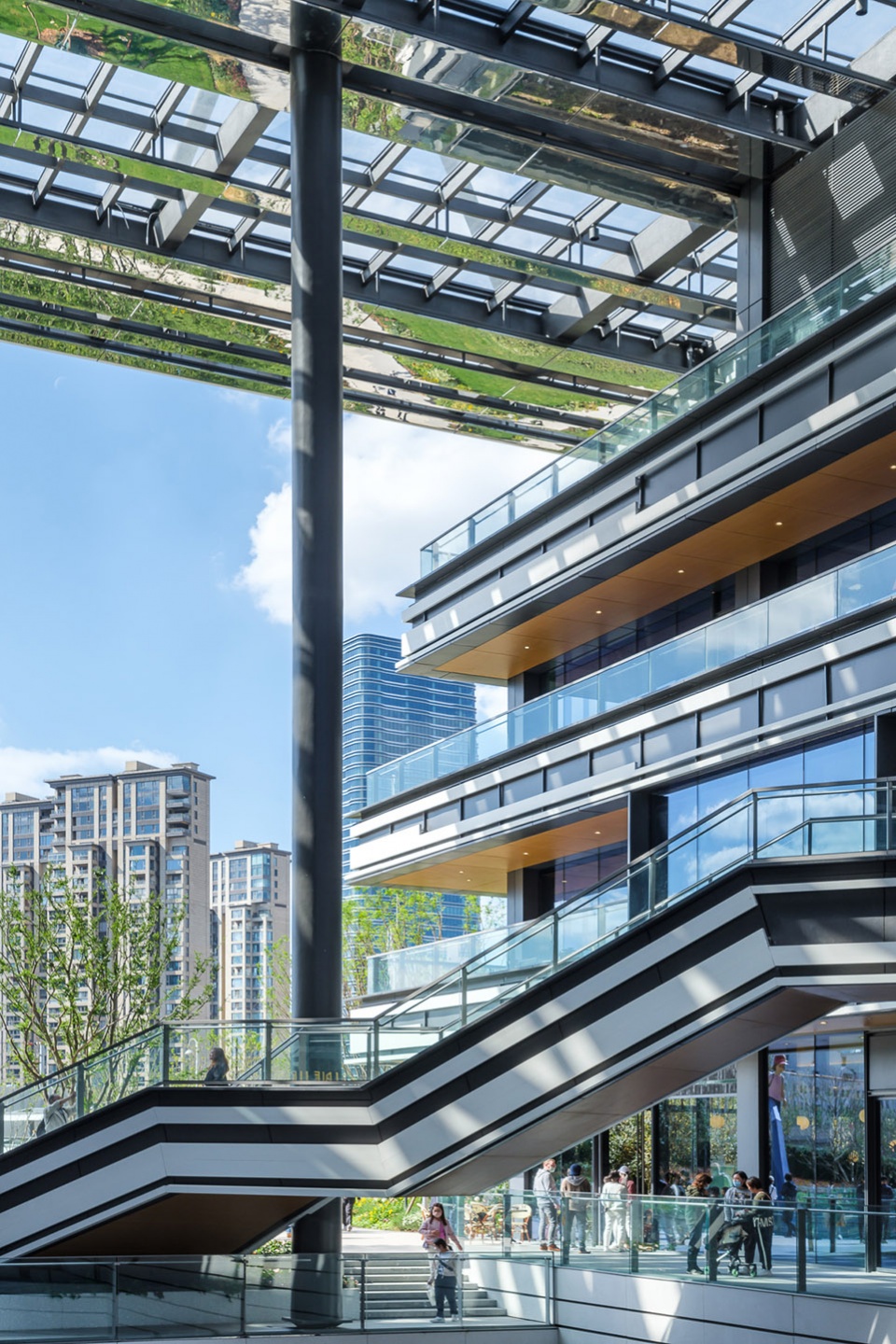 commercial podium shanghai suhe mixc world by kokaistudios