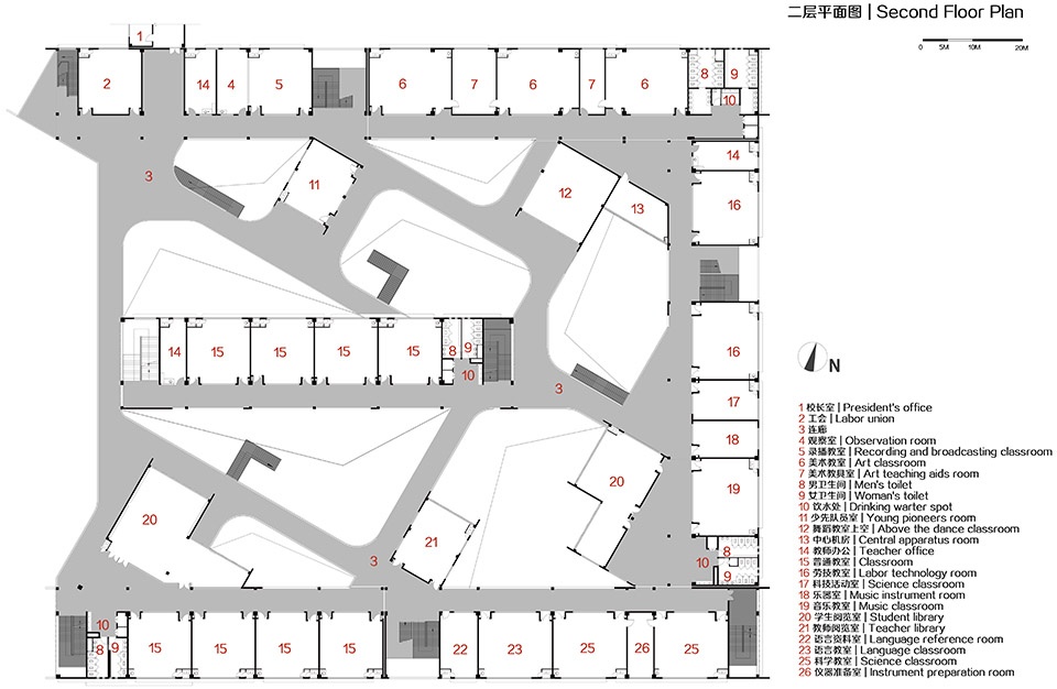 Quzhou Xinhua No 2 Primary School China by LYCS Architecture