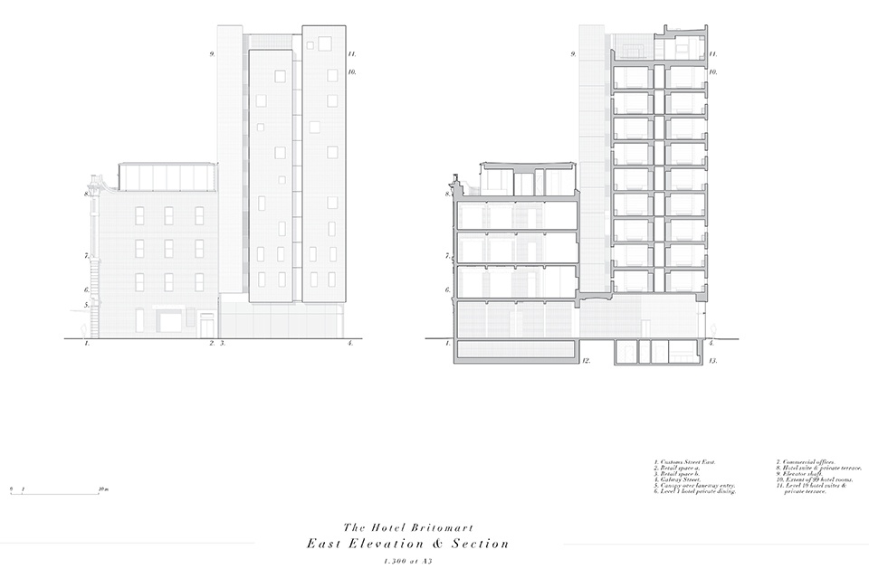 The Hotel Britomart by Cheshire Architects