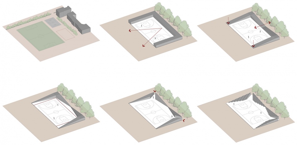 multipurpose court at st marys school by playball studio