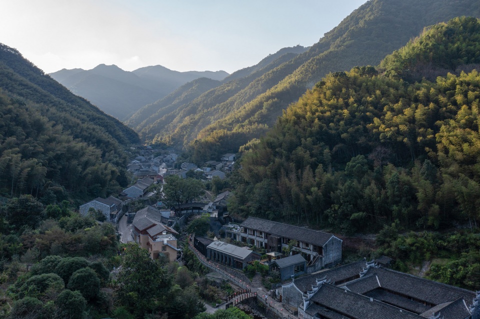 Riverside Restaurant adapted from the power station Qixiakeng Village Fenghua by Shulin Architecture Firm