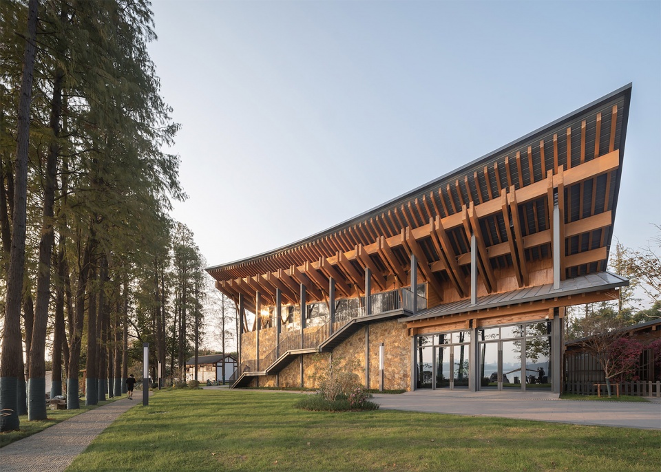 exhibition hall for chinas implementation of the ramsar convention on wetlands by li baofeng architecture studio of hust