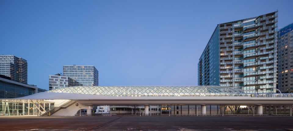 lightrailstation the hague by architectural studio zja