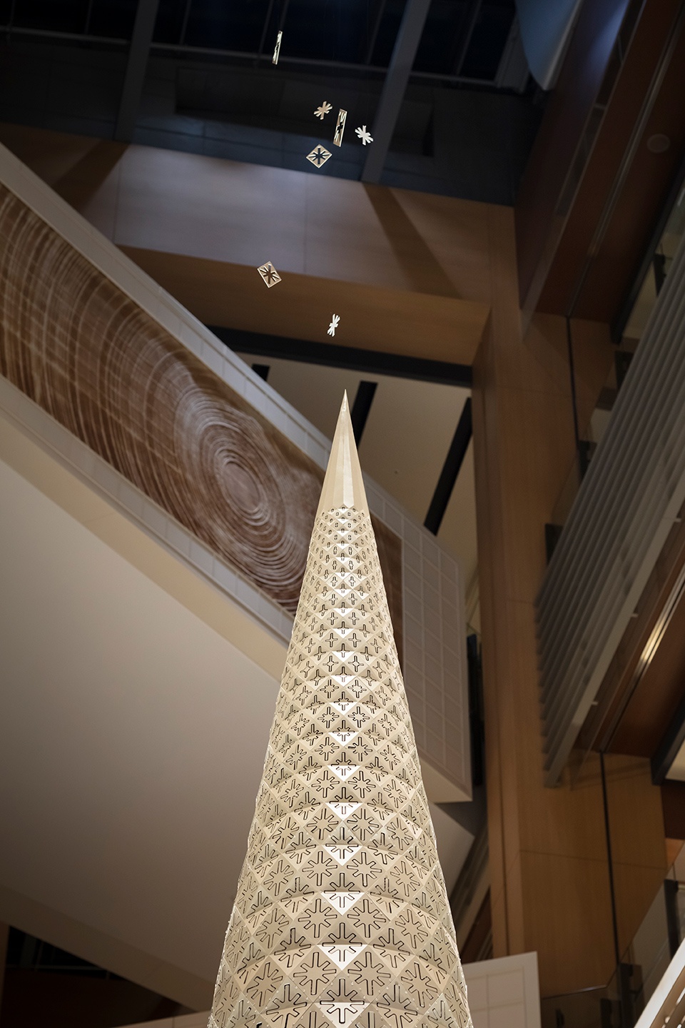 tokyo midtown christmas tree by nendo