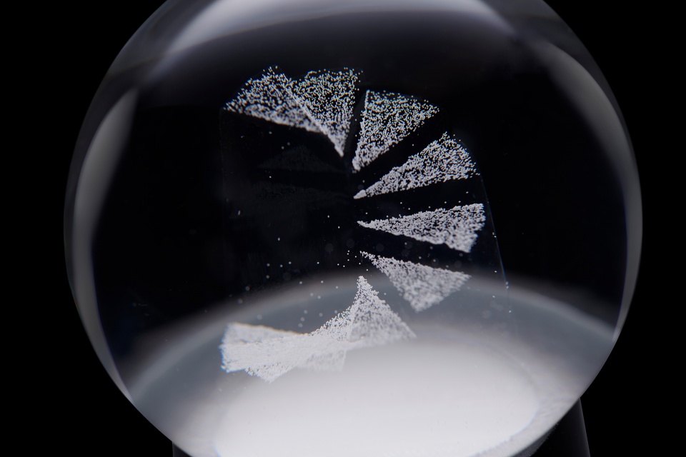 invisible snow globe by nendo