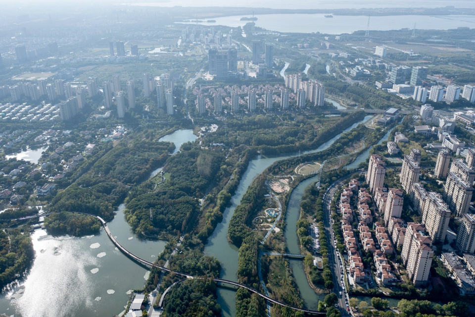 kunshan miaojing river china by plat studio