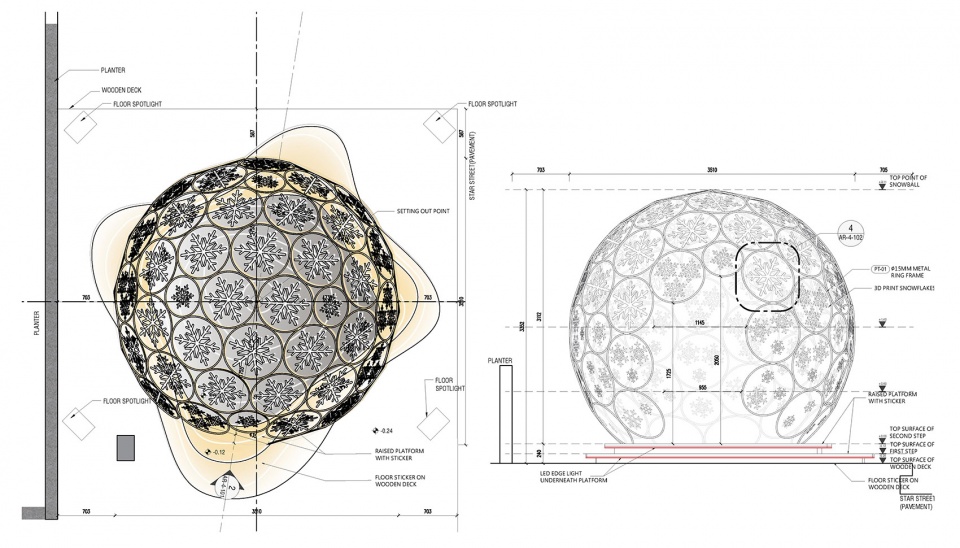 enchanting snowflakes by aaam architects