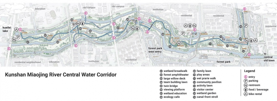 kunshan miaojing river china by plat studio