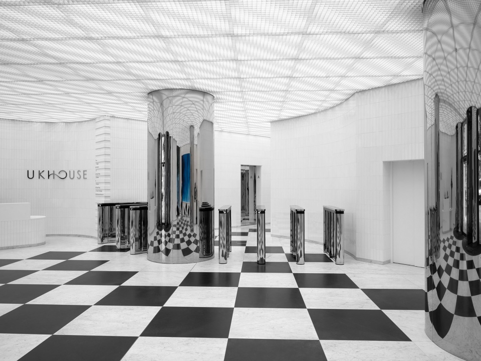 The Lobby of UK House Christ and Gantenbein architects