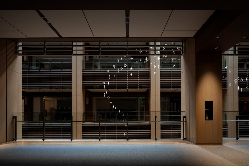 tokyo midtown christmas tree by nendo