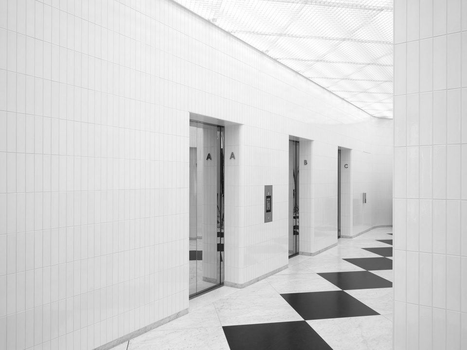 The Lobby of UK House Christ and Gantenbein architects