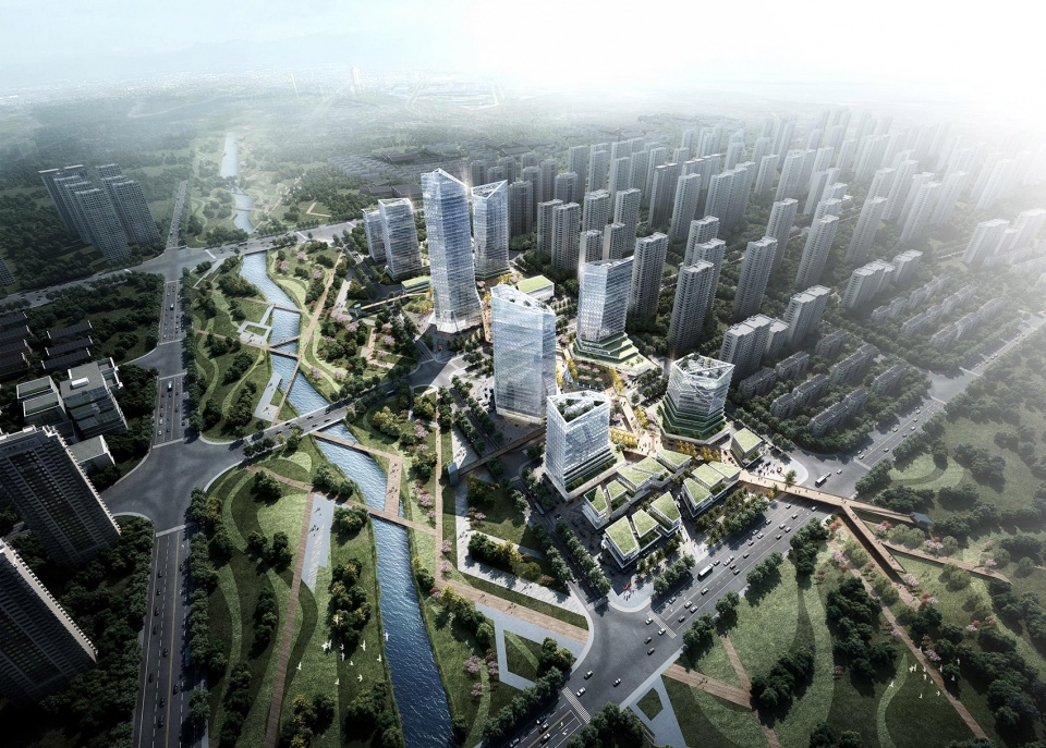hefei financial plaza by shanghai urban architecture design