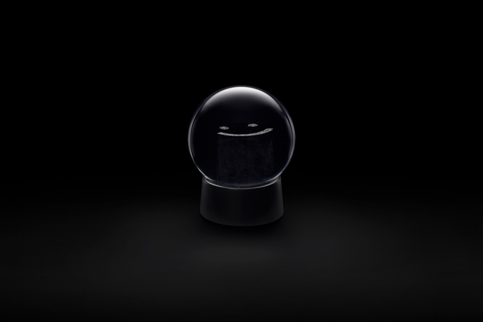 invisible snow globe by nendo