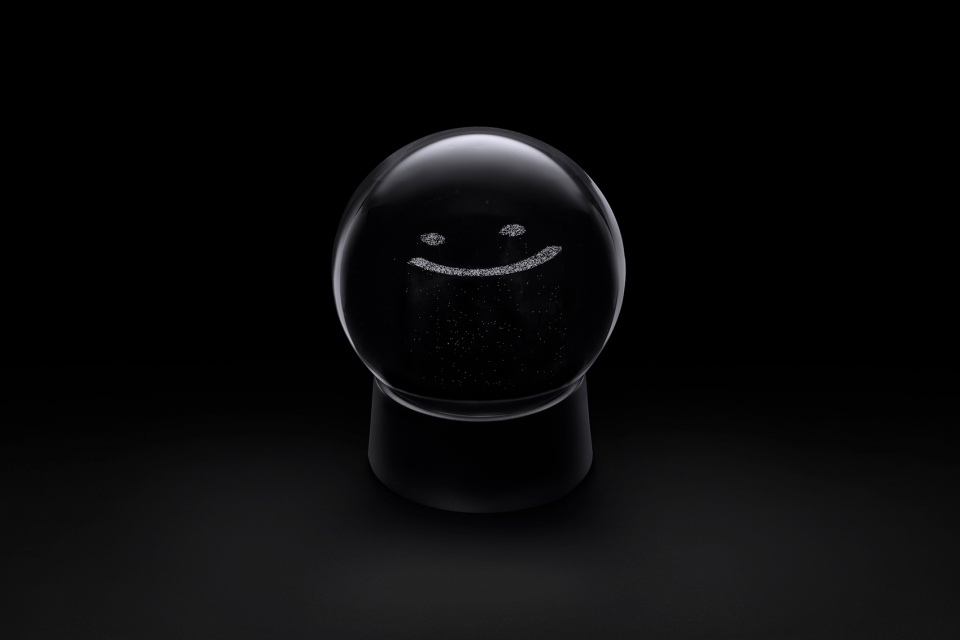 invisible snow globe by nendo