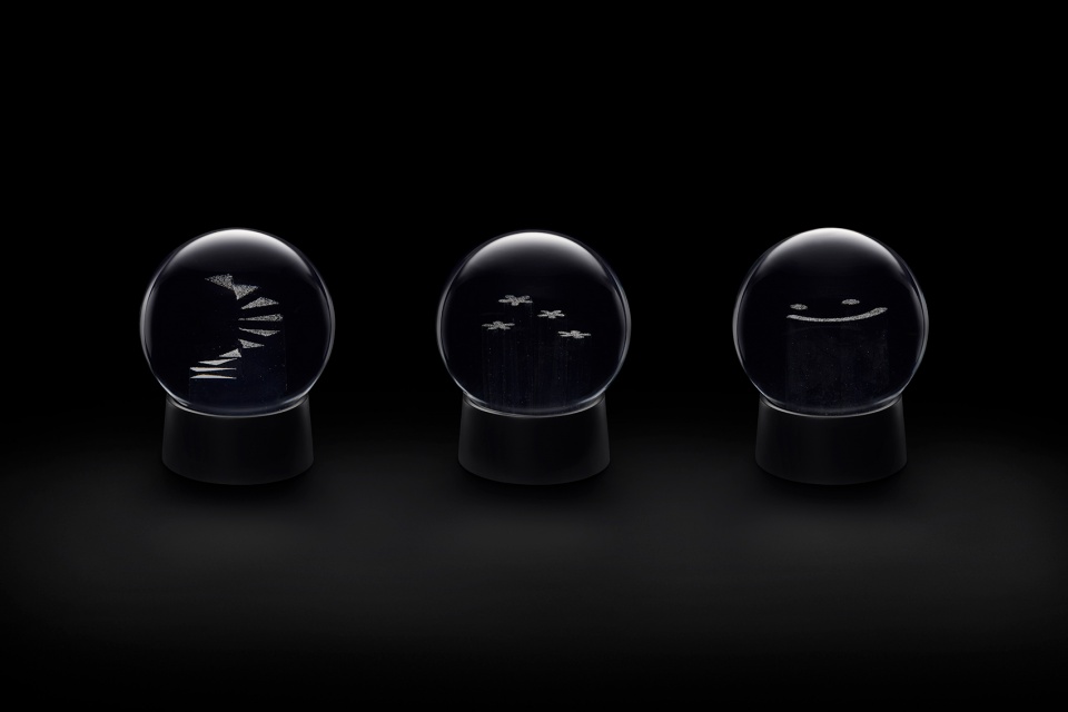 invisible snow globe by nendo