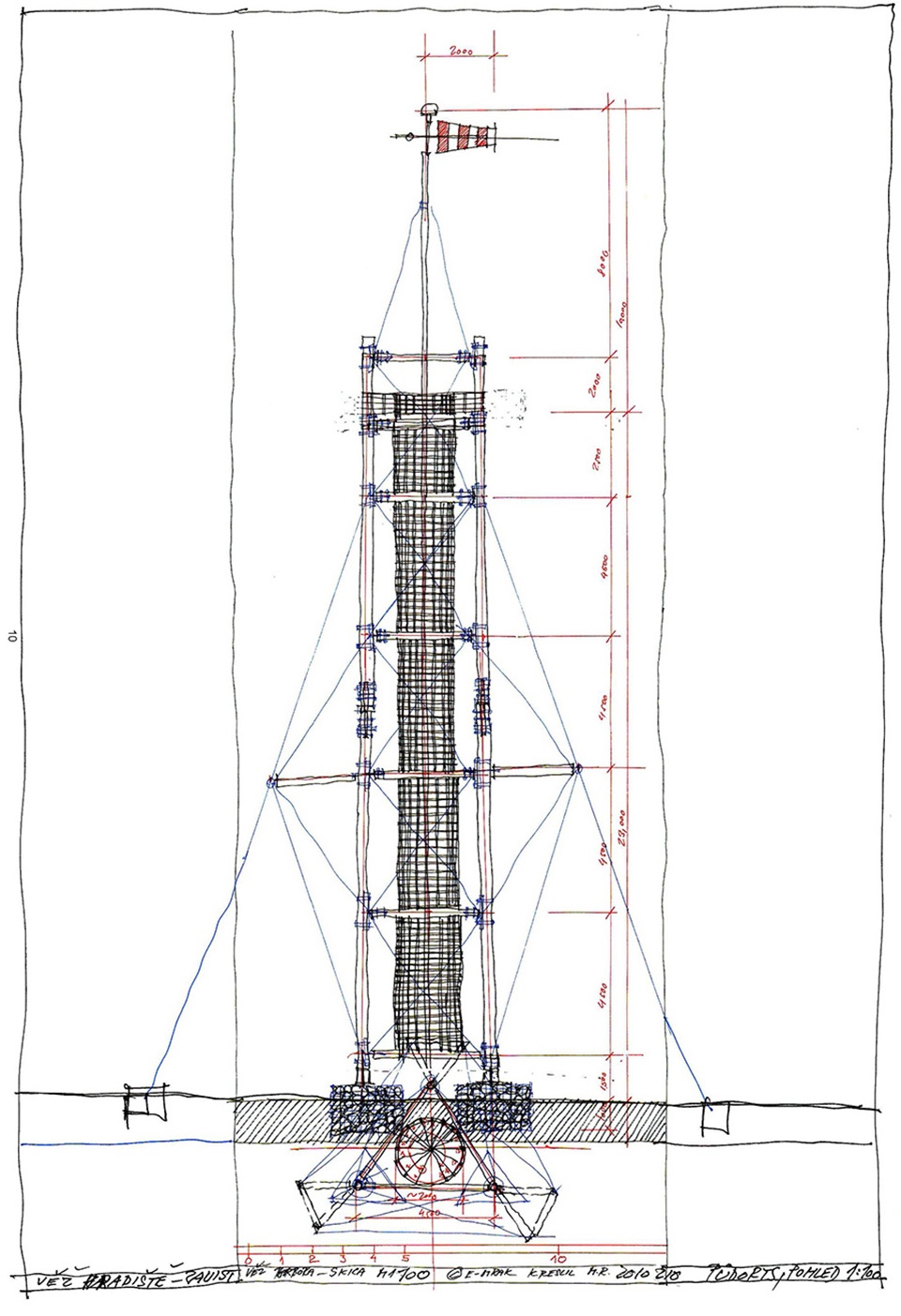lookout tower zavist by hamr hut architektury martin rajnis 2fg