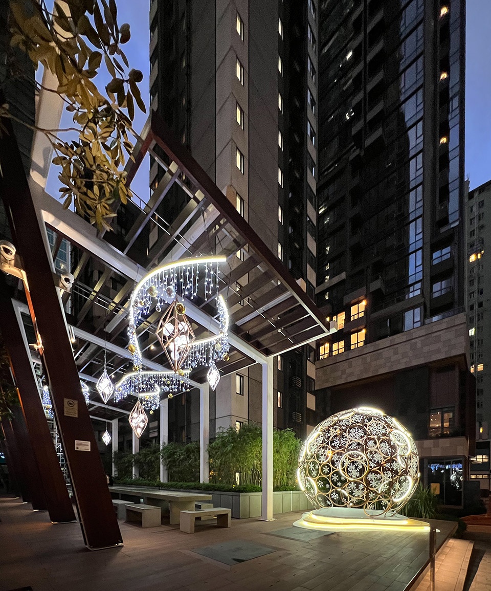 enchanting snowflakes by aaam architects
