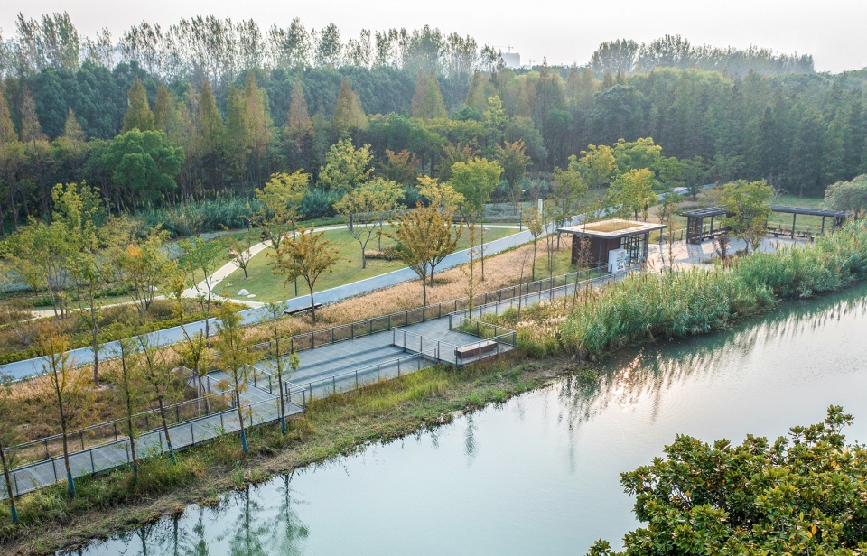 kunshan miaojing river china by plat studio