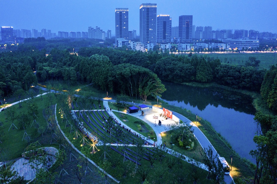 kunshan miaojing river china by plat studio