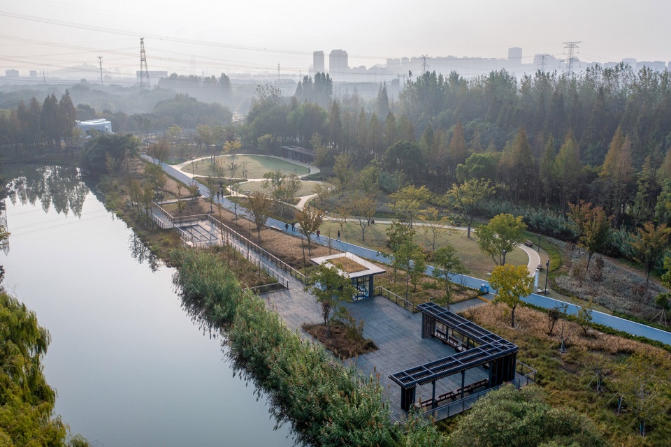 kunshan miaojing river china by plat studio