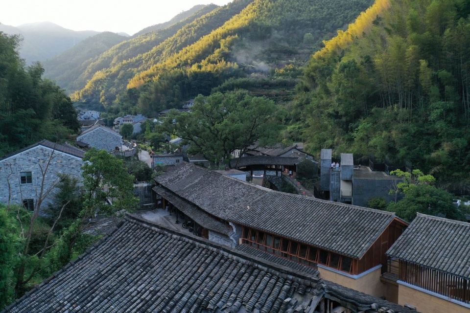 Riverside Restaurant adapted from the power station Qixiakeng Village Fenghua by Shulin Architecture Firm