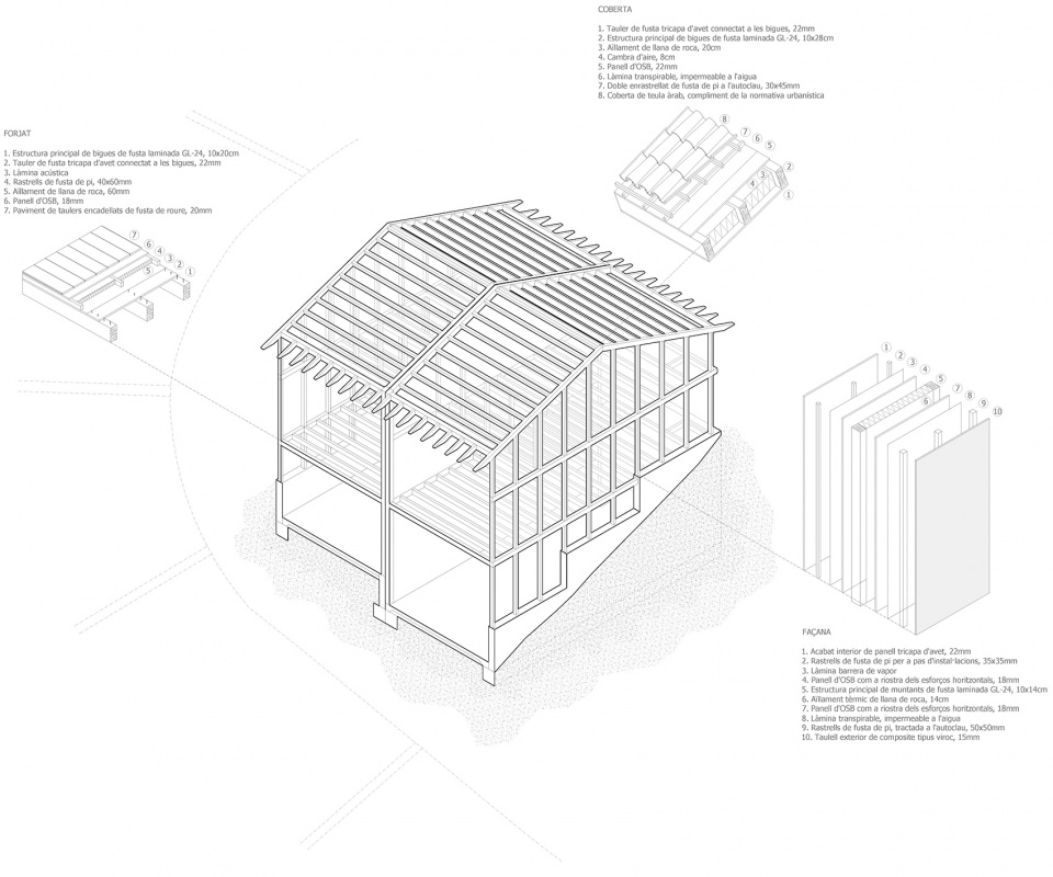 wooden houses in vidra by sau taller darquitectura