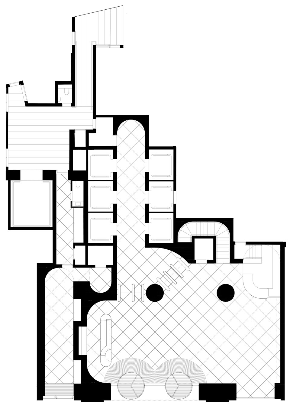 The Lobby of UK House Christ and Gantenbein architects