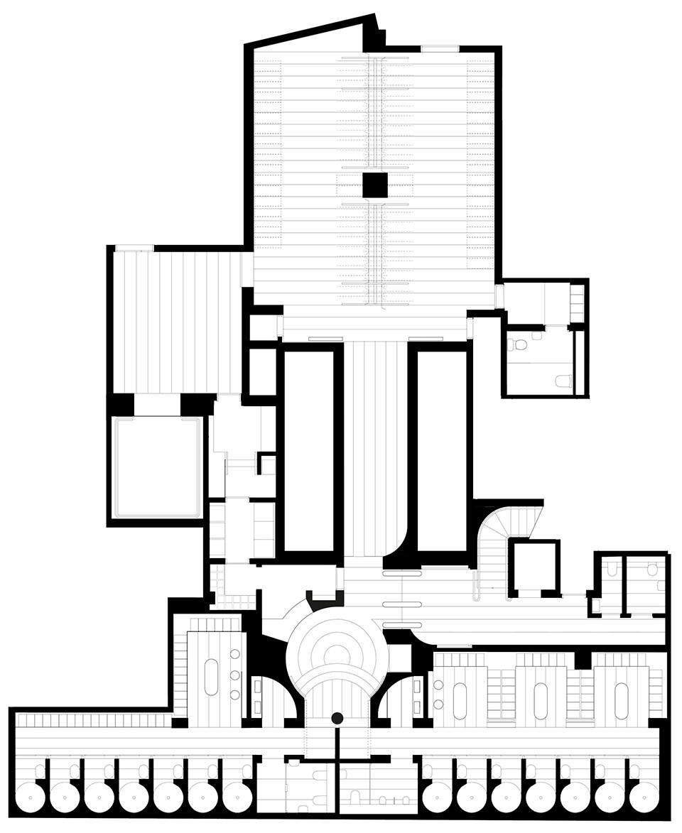 The Lobby of UK House Christ and Gantenbein architects