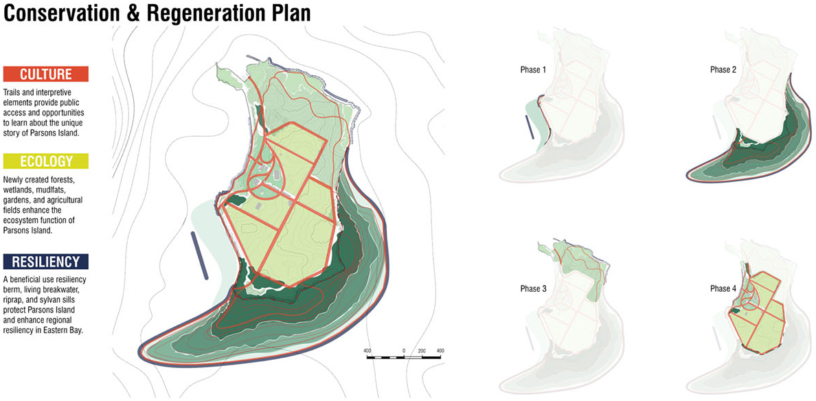 2021 asla analysis and planning award of honor parsons island conservation and regeneration plan mahan rykiel associates