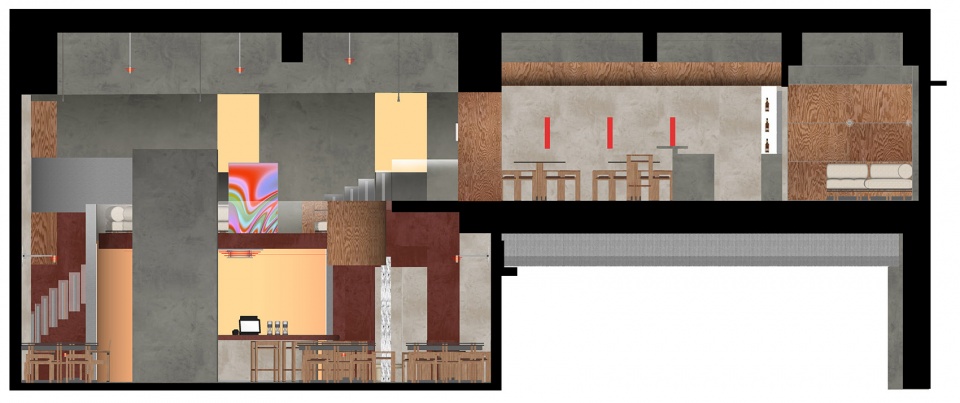 Blazing Night Bar One Fine Day Studio and Partners