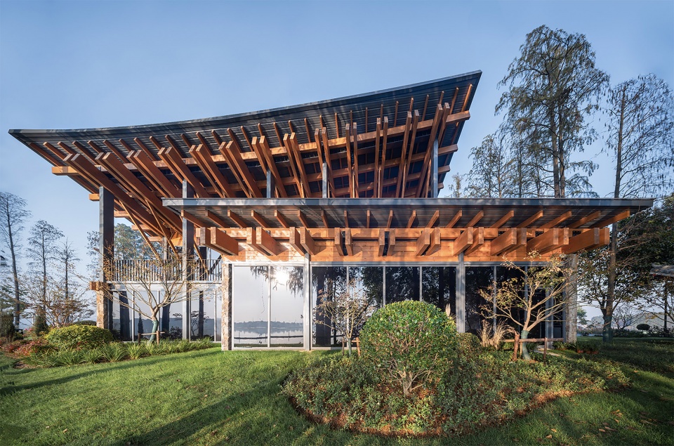 exhibition hall for chinas implementation of the ramsar convention on wetlands by li baofeng architecture studio of hust