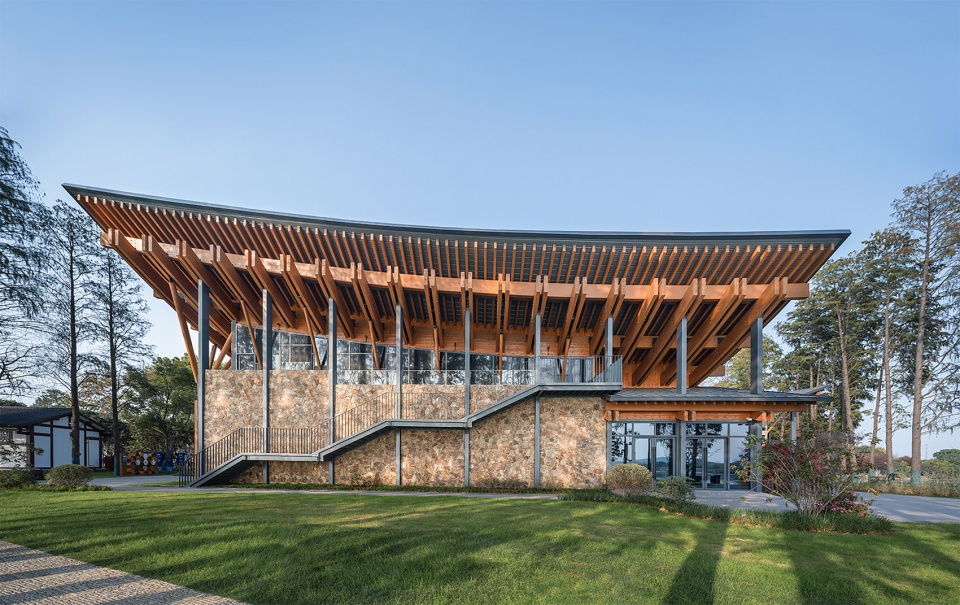 exhibition hall for chinas implementation of the ramsar convention on wetlands by li baofeng architecture studio of hust