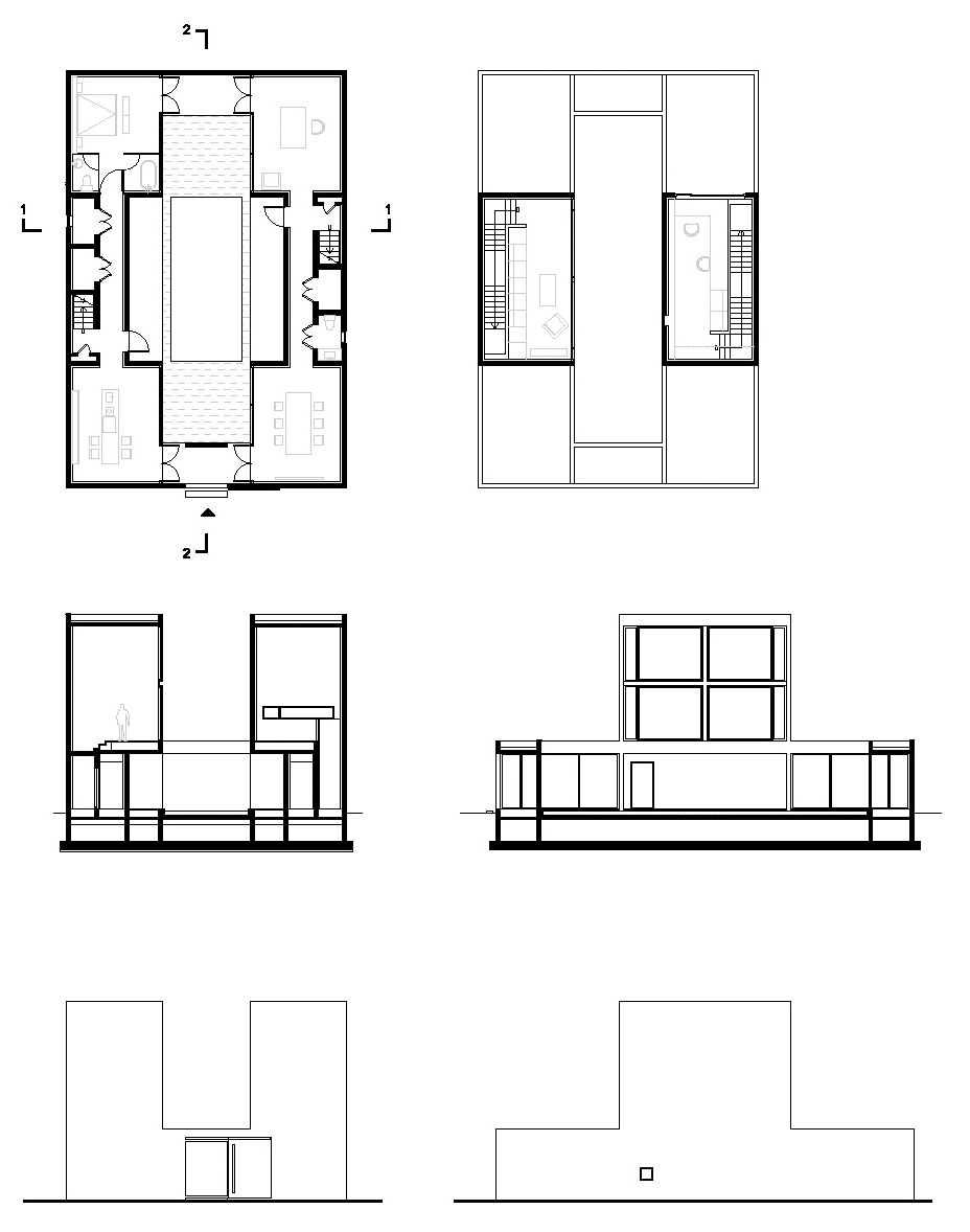 four studio houses by fcjz