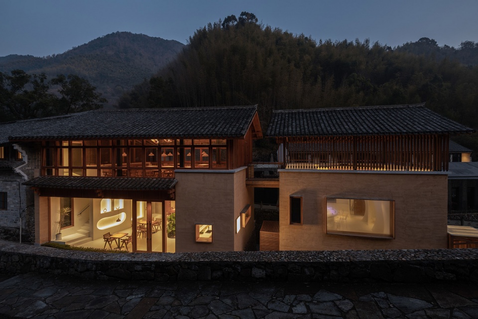 Riverside Restaurant adapted from the power station Qixiakeng Village Fenghua by Shulin Architecture Firm