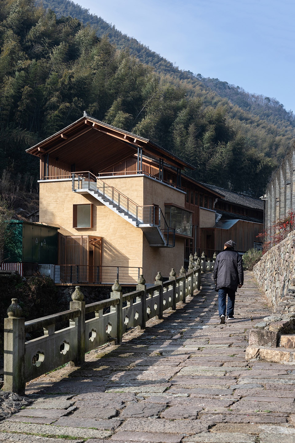 Riverside Restaurant adapted from the power station Qixiakeng Village Fenghua by Shulin Architecture Firm
