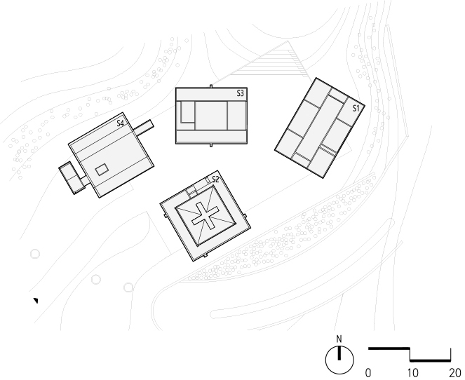 four studio houses by fcjz