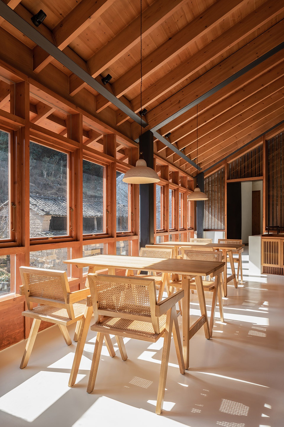 Riverside Restaurant adapted from the power station Qixiakeng Village Fenghua by Shulin Architecture Firm