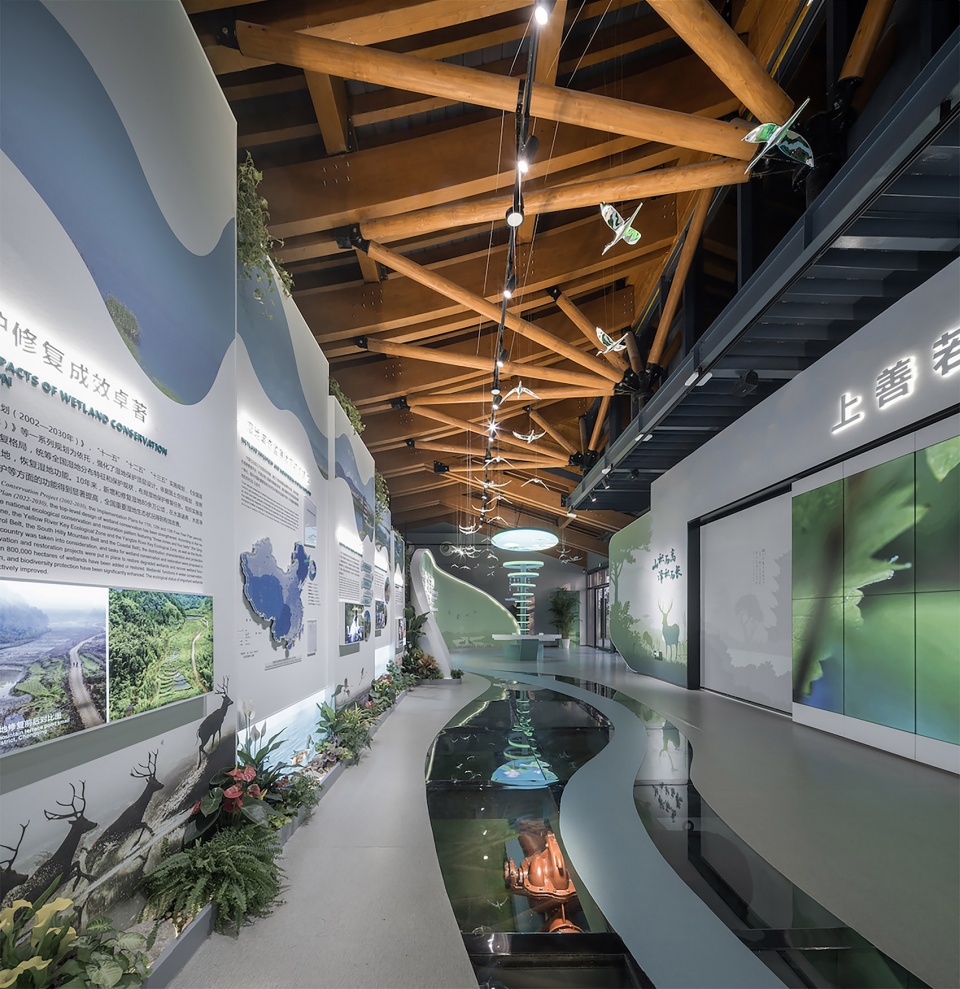 exhibition hall for chinas implementation of the ramsar convention on wetlands by li baofeng architecture studio of hust