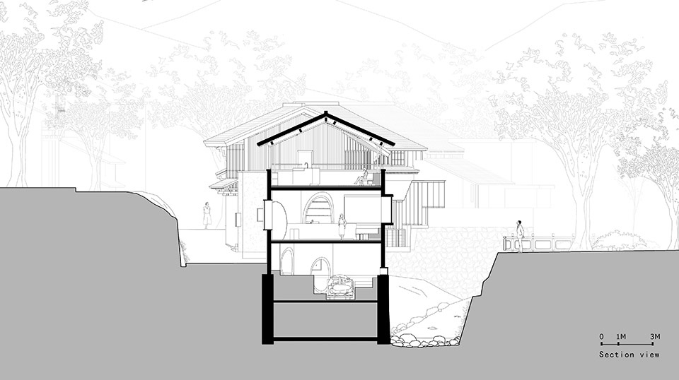 Riverside Restaurant adapted from the power station Qixiakeng Village Fenghua by Shulin Architecture Firm
