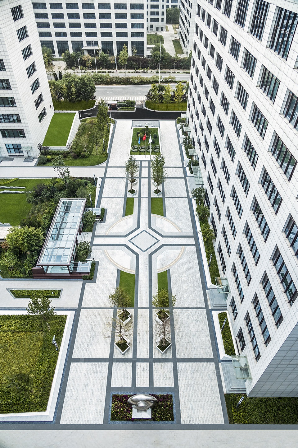 landscape design of the management sub center of cccc by cccc highway consultants co ltd