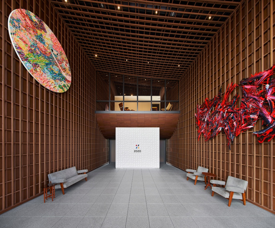 the office inspired by woven fabrics by hiroshi nakamura nap takenaka corporation