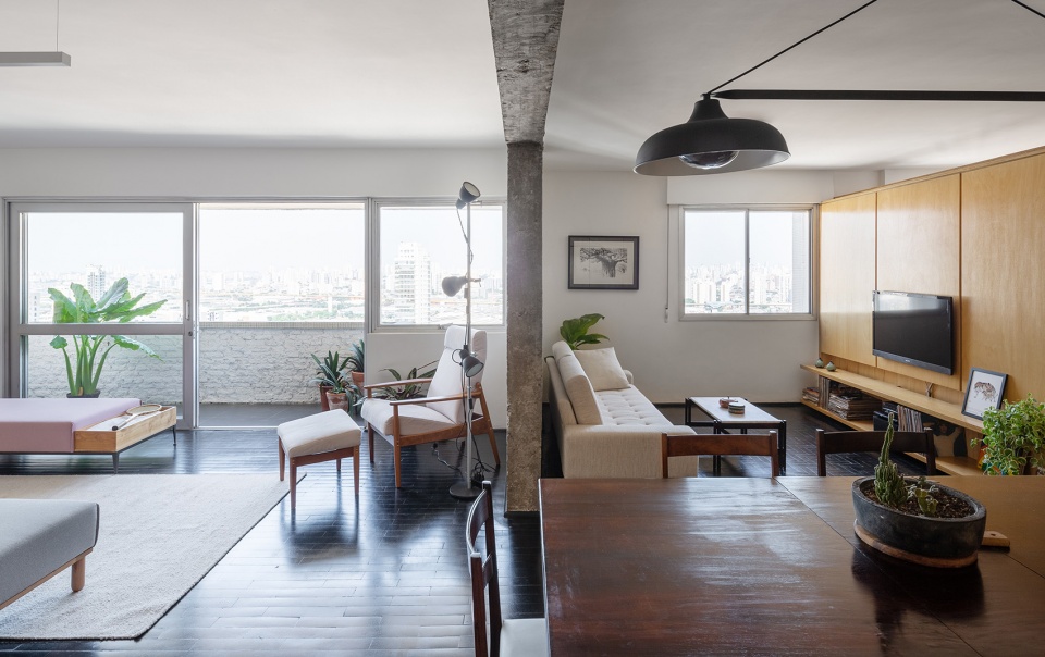 Um apartamento na Mooca by Firma Arquitetura Bruno Kim Arquitetura