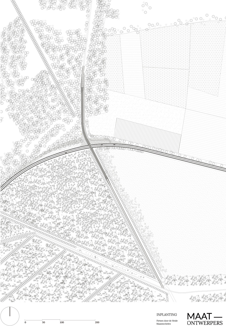 Cycling through the Heathland in the Hoge Kempen National Park by Maat Ontwerpers
